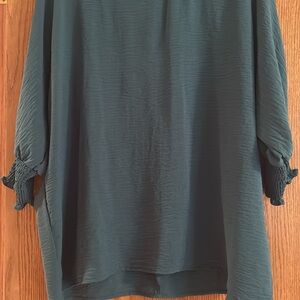 Elegant Teal Women's Top